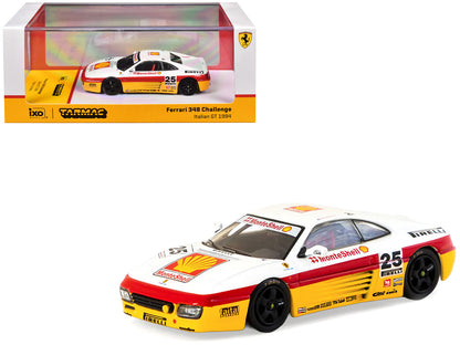 Ferrari 348 Challenge #25 Oscar Larrauri "Italian GT Championship" (1994) "Hobby64" Series 1/64 Diecast Model by Tarmac Works-DiecastModeler.com