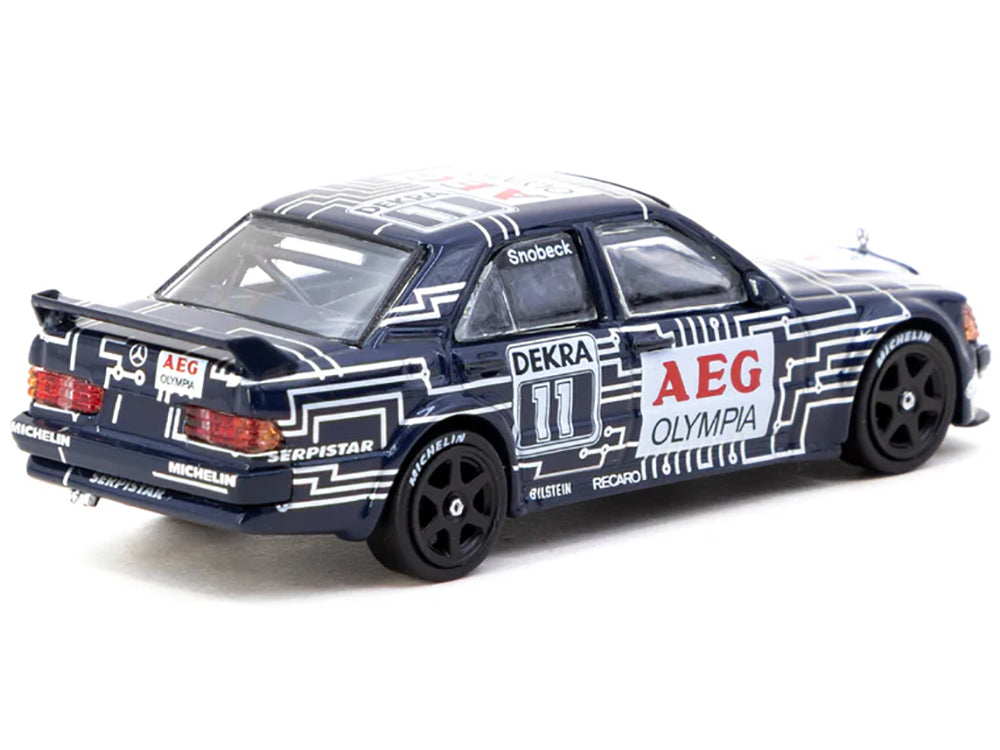 Mercedes-Benz 190 E 2.5-16 EVO 1 #11 Dany Snobeck "Deutsche Tourenwagen Meisterschaft (DTM)" (1989) "Global64" Series 1/64 Diecast Model by Tarmac Works-DiecastModeler.com