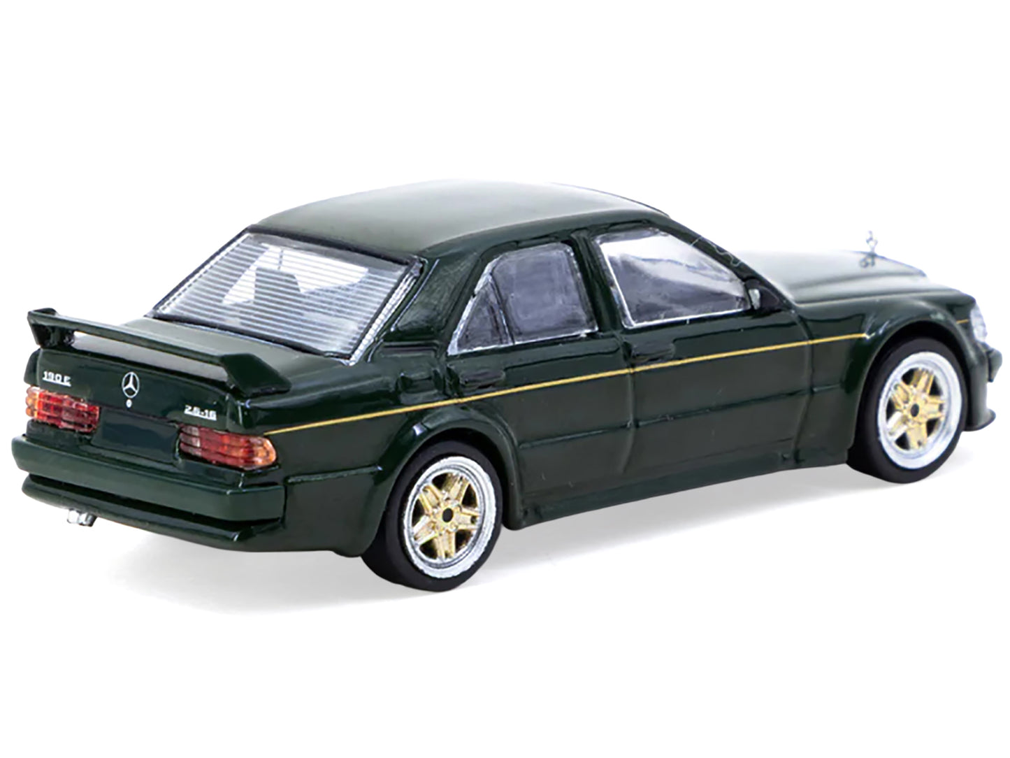 Mercedes-Benz 190 E 2.5-16 EVO 1 "Toyo Tires" Dark Green "Global64" Series 1/64 Diecast Model by Tarmac Works-DiecastModeler.com