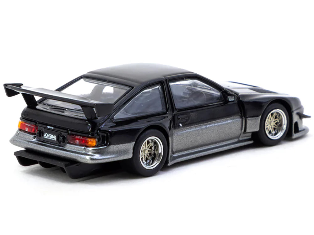 Toyota Sprinter Trueno AE86 Widebody RHD (Right Hand Drive) "Jonsibal Designworks" Black and Gray Metallic "Global64" Series 1/64 Diecast Model by Tarmac Works