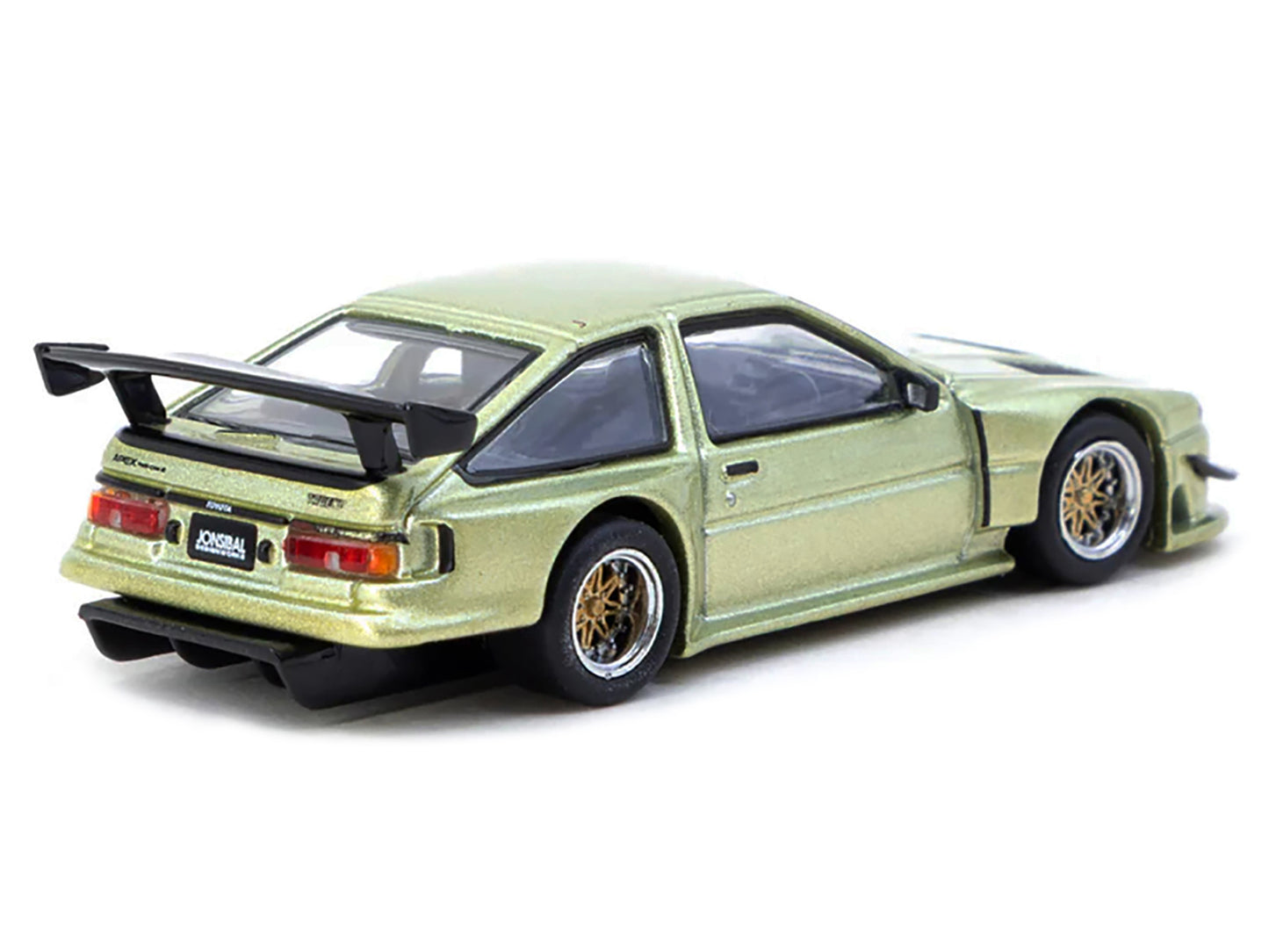 Toyota Sprinter Trueno AE86 Widebody RHD (Right Hand Drive) "Jonsibal Designworks" Green Metallic "Global64" Series 1/64 Diecast Model by Tarmac Works