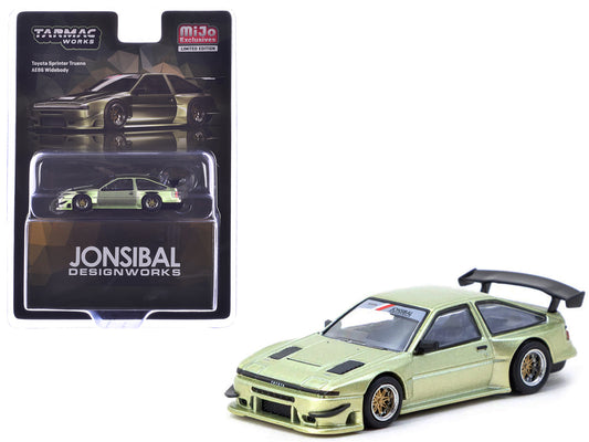 Toyota Sprinter Trueno AE86 Widebody RHD (Right Hand Drive) "Jonsibal Designworks" Green Metallic "Global64" Series 1/64 Diecast Model by Tarmac Works