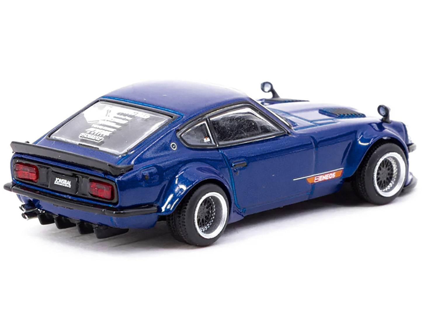 Nissan Fairlady Z S30 Widebody RHD (Right Hand Drive) "Designed by Jon Sibal" Blue Metallic "Global64" Series 1/64 Diecast Model Car by Tarmac Works-DiecastModeler.com