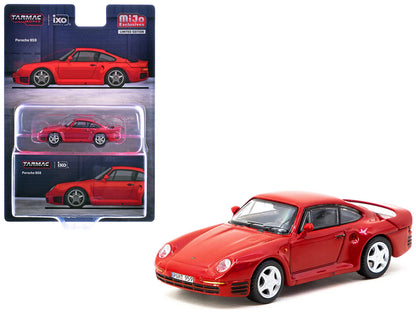 Porsche 959 Red "Global64" Series 1/64 Diecast Model by Tarmac Works-DiecastModeler.com