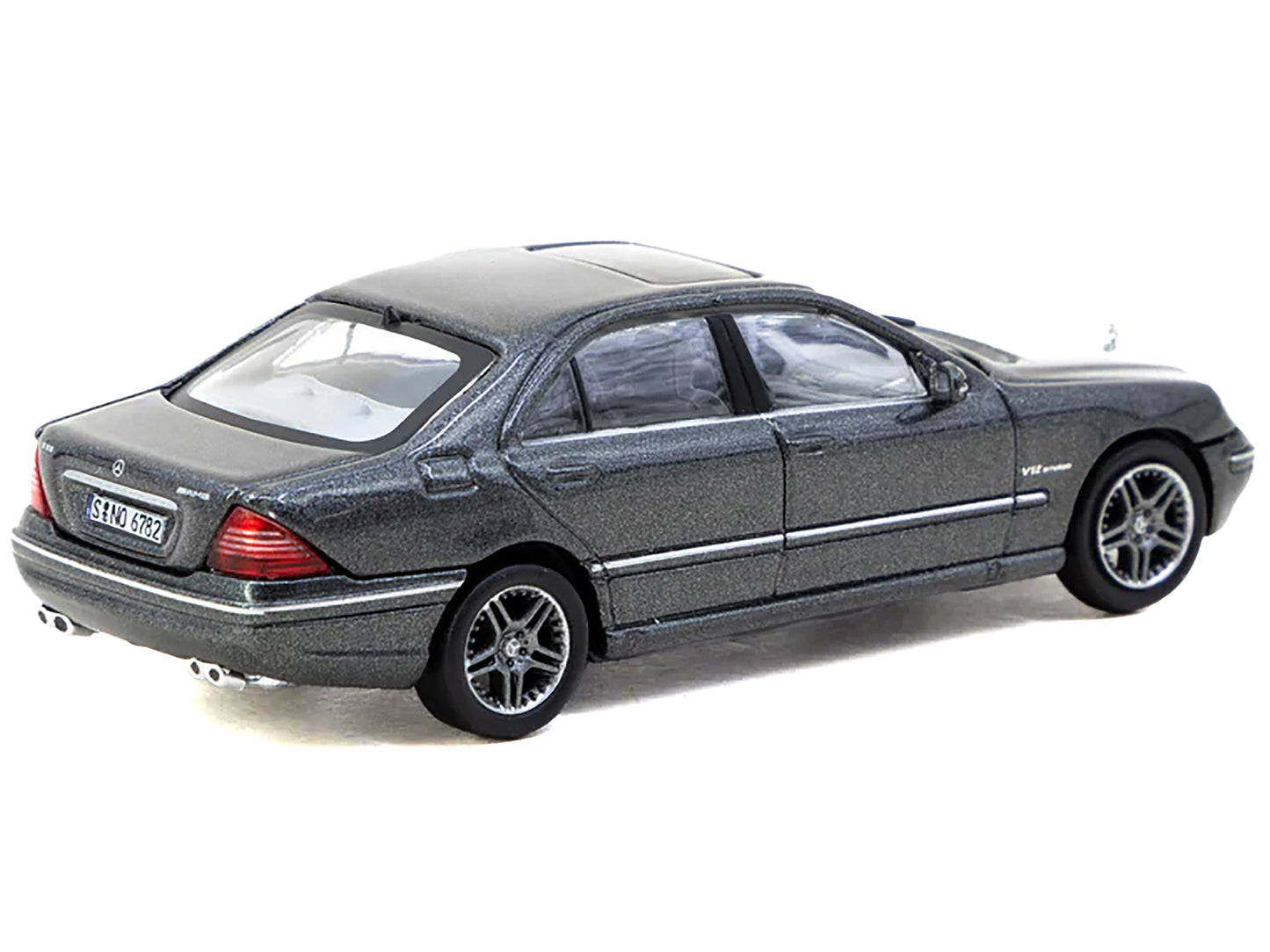 Mercedes-Benz S 65 AMG Tectite Gray Metallic "Global64" Series 1/64 Diecast Model by Tarmac Works-DiecastModeler.com