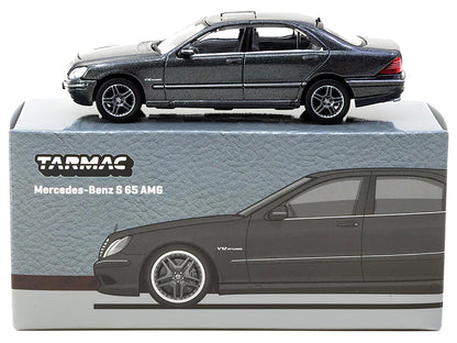 Mercedes-Benz S 65 AMG Tectite Gray Metallic "Global64" Series 1/64 Diecast Model by Tarmac Works-DiecastModeler.com