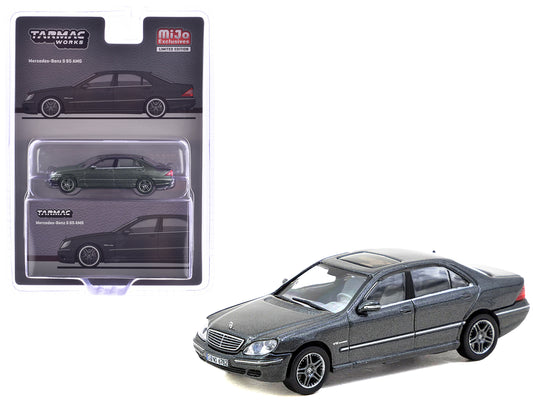 Mercedes-Benz S 65 AMG Tectite Gray Metallic "Global64" Series 1/64 Diecast Model by Tarmac Works-DiecastModeler.com