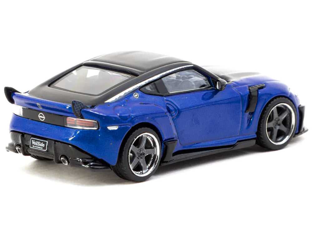 Nissan VeilSide FFZ400 Fairlady Z RHD (Right Hand Drive) Blue Metallic with Black Top "Global64" Series 1/64 Diecast Model by Tarmac Works-DiecastModeler.com