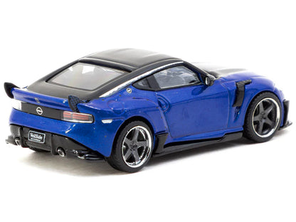 Nissan VeilSide FFZ400 Fairlady Z RHD (Right Hand Drive) Blue Metallic with Black Top "Global64" Series 1/64 Diecast Model by Tarmac Works-DiecastModeler.com