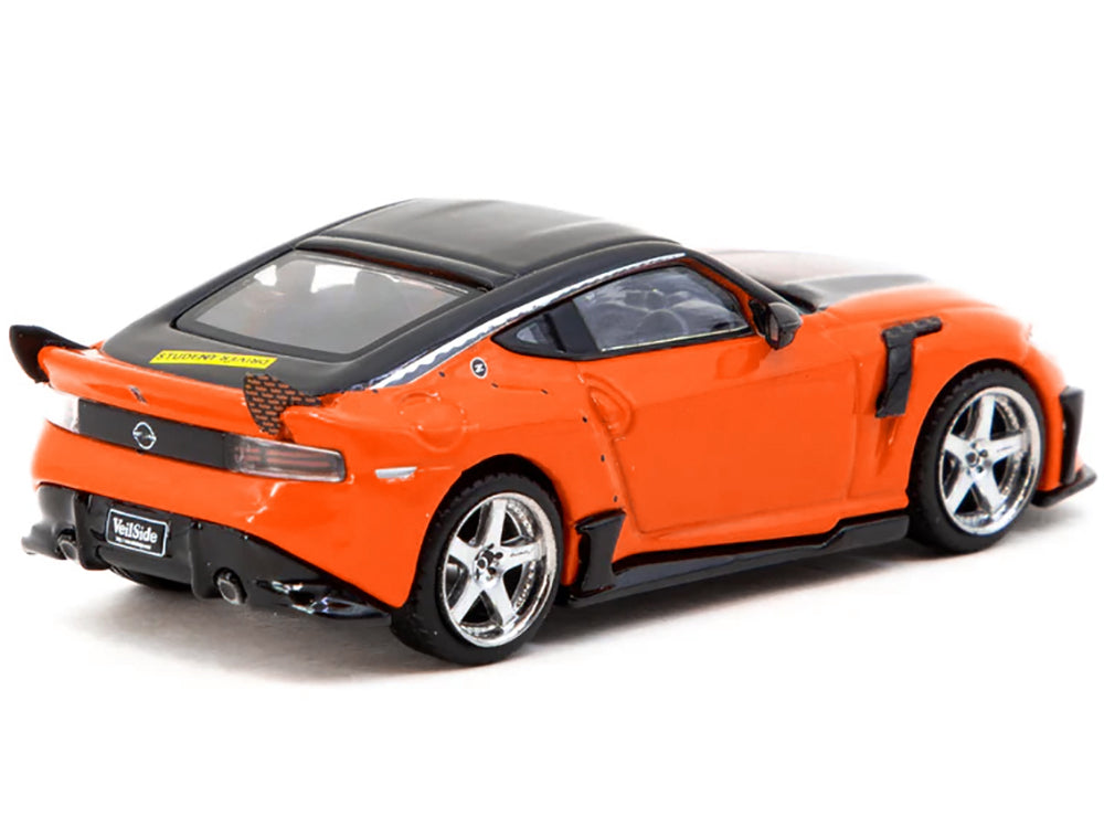 Nissan VeilSide FFZ400 Fairlady Z RHD (Right Hand Drive) Orange with Black Top "Global64" Series 1/64 Diecast Model by Tarmac Works-DiecastModeler.com