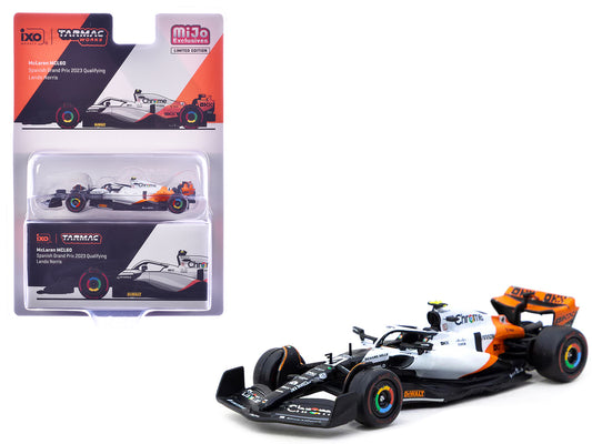 McLaren MCL60 #4 Lando Norris 3rd Place Formula One F1 "Spanish GP Qualifying" (2023) "Global64" Series 1/64 Diecast Model by Tarmac Works-DiecastModeler.com