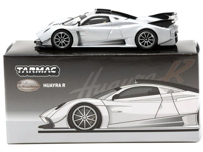 Pagani Huayra R Satin Silver Metallic "Global64" Series 1/64 Diecast Model by Tarmac Works-DiecastModeler.com