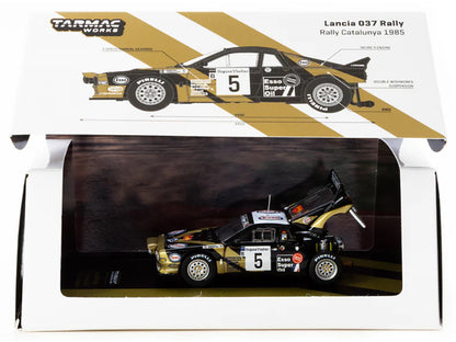 Lancia 037 Rally #5 Fabrizio Tabaton - Luciano Tedeschini Winner "Rally Catalunya" (1985) "Hobby64+" Series 1/64 Diecast Model Car by Tarmac Works