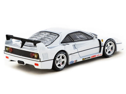 Ferrari F40 White "Road64" Series 1/64 Diecast Model Car by Tarmac Works-DiecastModeler.com