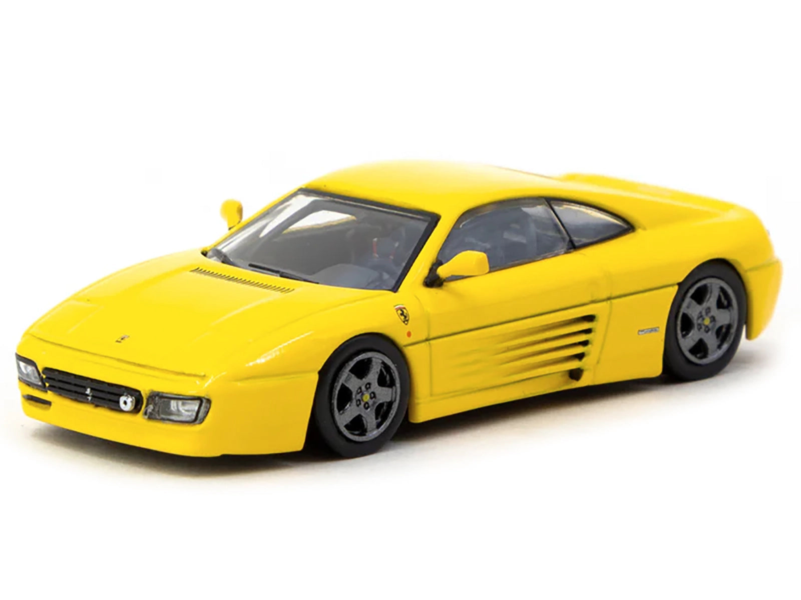 Ferrari 348 Challenge Yellow "Road64" Series 1/64 Diecast Model Car by Tarmac Works-DiecastModeler.com