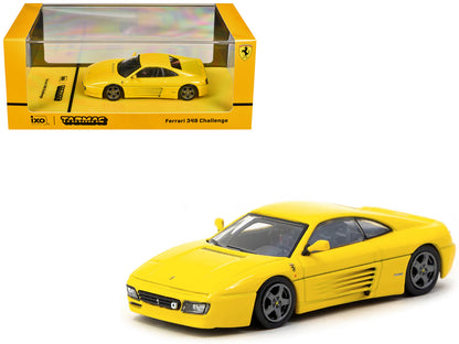 Ferrari 348 Challenge Yellow "Road64" Series 1/64 Diecast Model Car by Tarmac Works-DiecastModeler.com