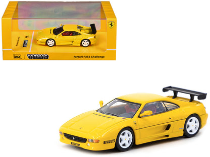 Ferrari F355 Challenge Yellow "Road64" Series 1/64 Diecast Model Car by Tarmac Works-DiecastModeler.com