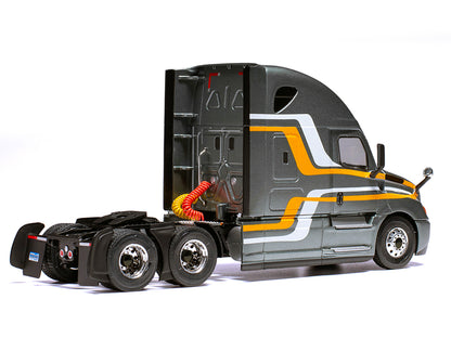 2018 Freightliner Cascadia Truck Tractor Gray Metallic with Stripes 1/43 Diecast Model by IXO Models