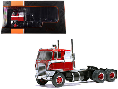 1965 International Transtar COE Truck Tractor Red with White Stripes 1/43 Diecast Model by IXO Models