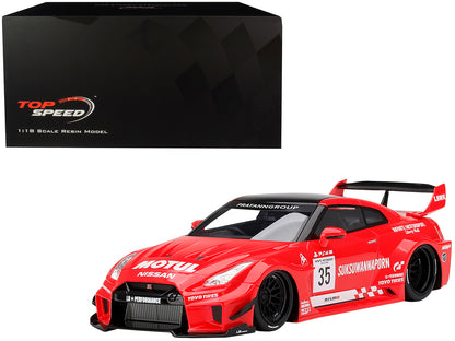 Nissan 35GT-RR Ver. 1 LB-Silhouette WORKS GT RHD (Right Hand Drive) #35 Infinite Motorsport 1/18 Model Car by Top Speed-DiecastModeler.com