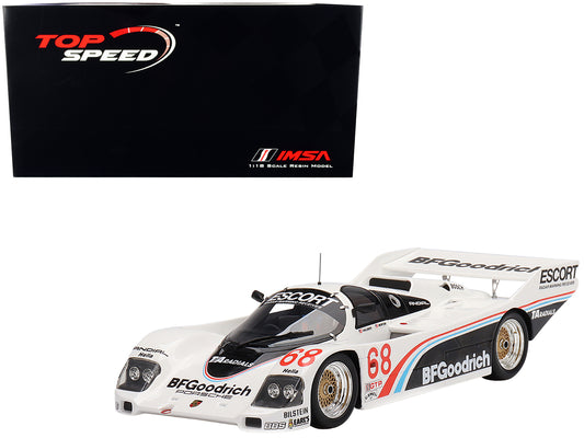 Porsche 962 #68 Darin Brassfield - John Morton "BFGoodrich" IMSA Road America 500 Miles (1986) 1/18 Model Car by Top Speed-DiecastModeler.com
