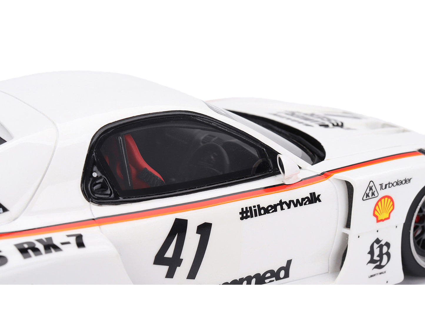 Mazda RX-7 LB-Super Silhouette #41 "Numero Reserve" White 1/18 Model Car by Top Speed