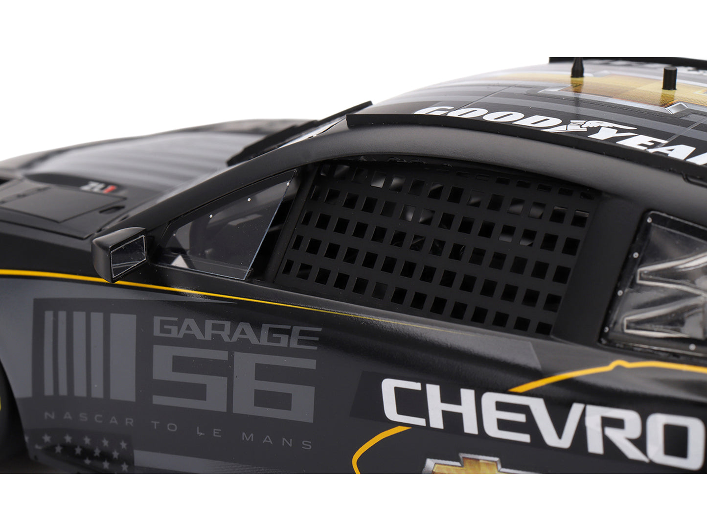 Chevrolet Camaro ZL1 #24 "Hendrick Motorsports Test Car" Matt Black with Graphics 1/18 Model Car by Top Speed