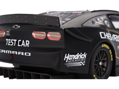 Chevrolet Camaro ZL1 #24 "Hendrick Motorsports Test Car" Matt Black with Graphics 1/18 Model Car by Top Speed