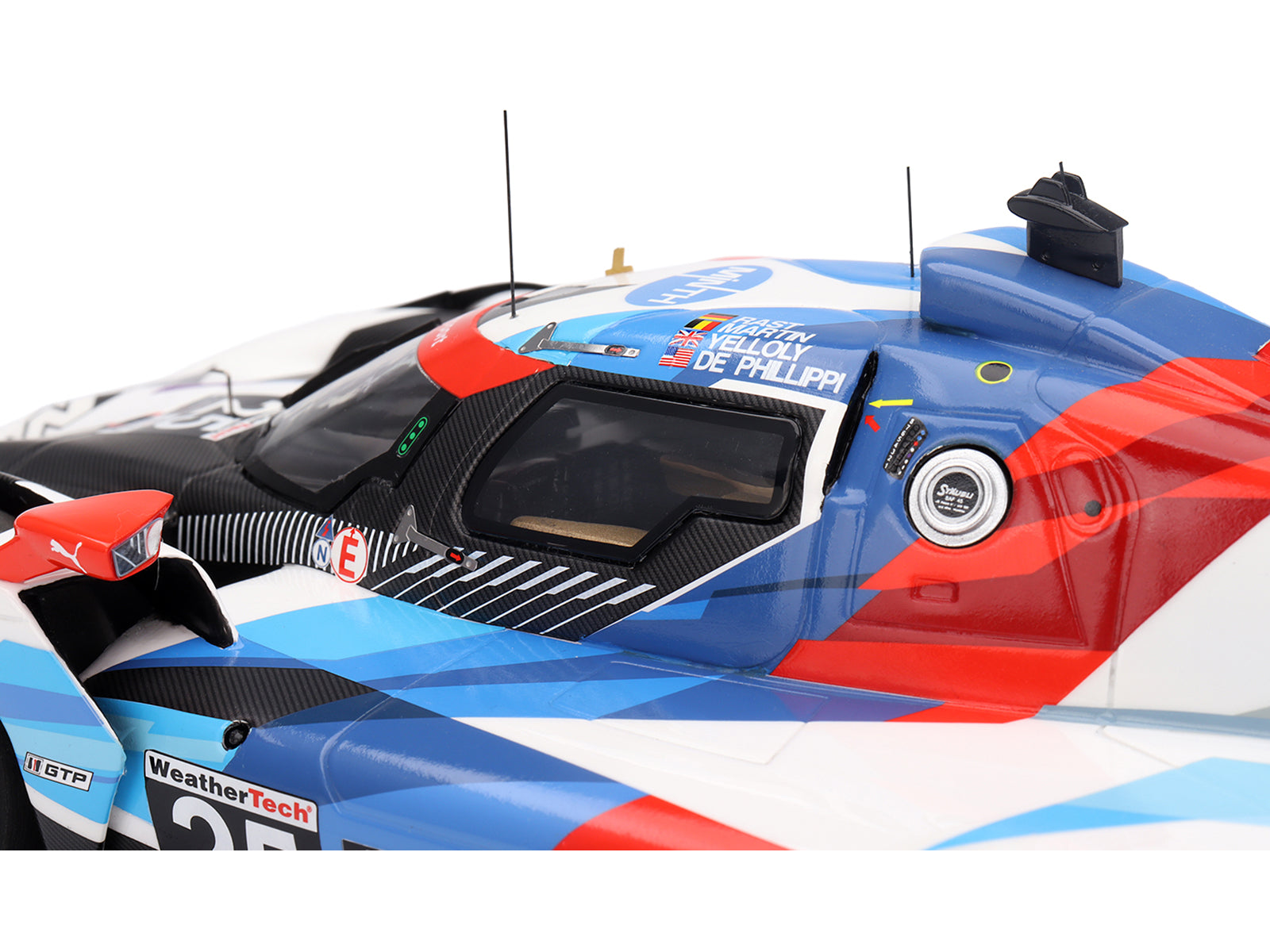 BMW M Hybrid V8 GTP #25 Connor De Phillippi - Maxime Martin - Rene Rast - Nick Yelloly "BMW M Team RLL" "24 Hours of Daytona" (2024) 1/18 Model Car by Top Speed-DiecastModeler.com