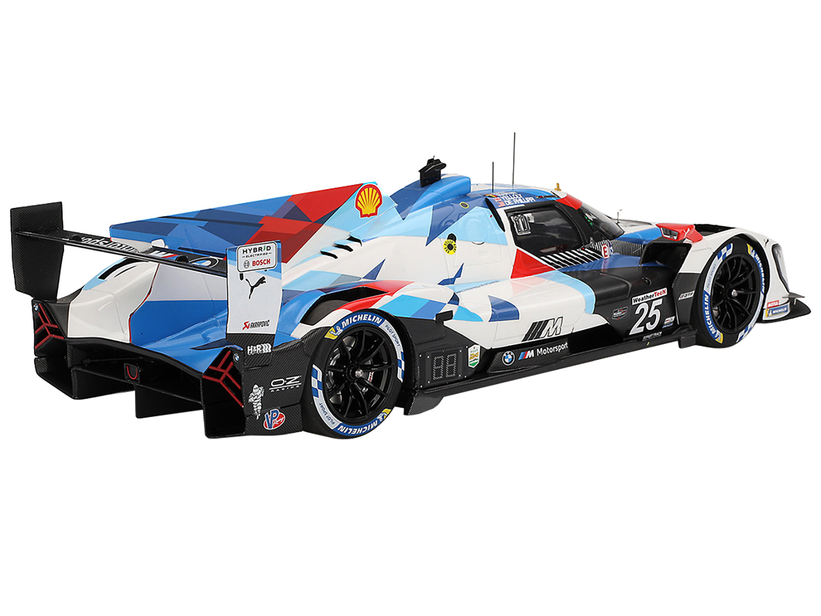 BMW M Hybrid V8 GTP #25 Connor De Phillippi - Maxime Martin - Rene Rast - Nick Yelloly "BMW M Team RLL" "24 Hours of Daytona" (2024) 1/18 Model Car by Top Speed-DiecastModeler.com