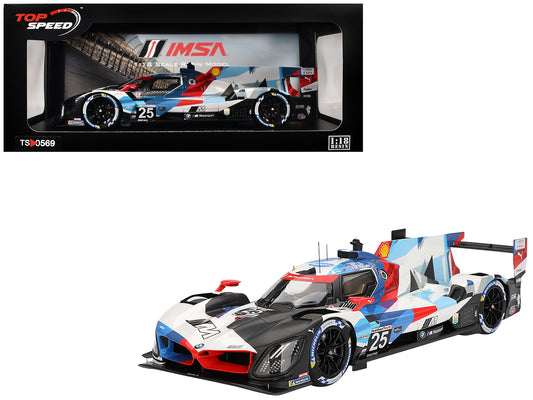 BMW M Hybrid V8 GTP #25 Connor De Phillippi - Maxime Martin - Rene Rast - Nick Yelloly "BMW M Team RLL" "24 Hours of Daytona" (2024) 1/18 Model Car by Top Speed-DiecastModeler.com