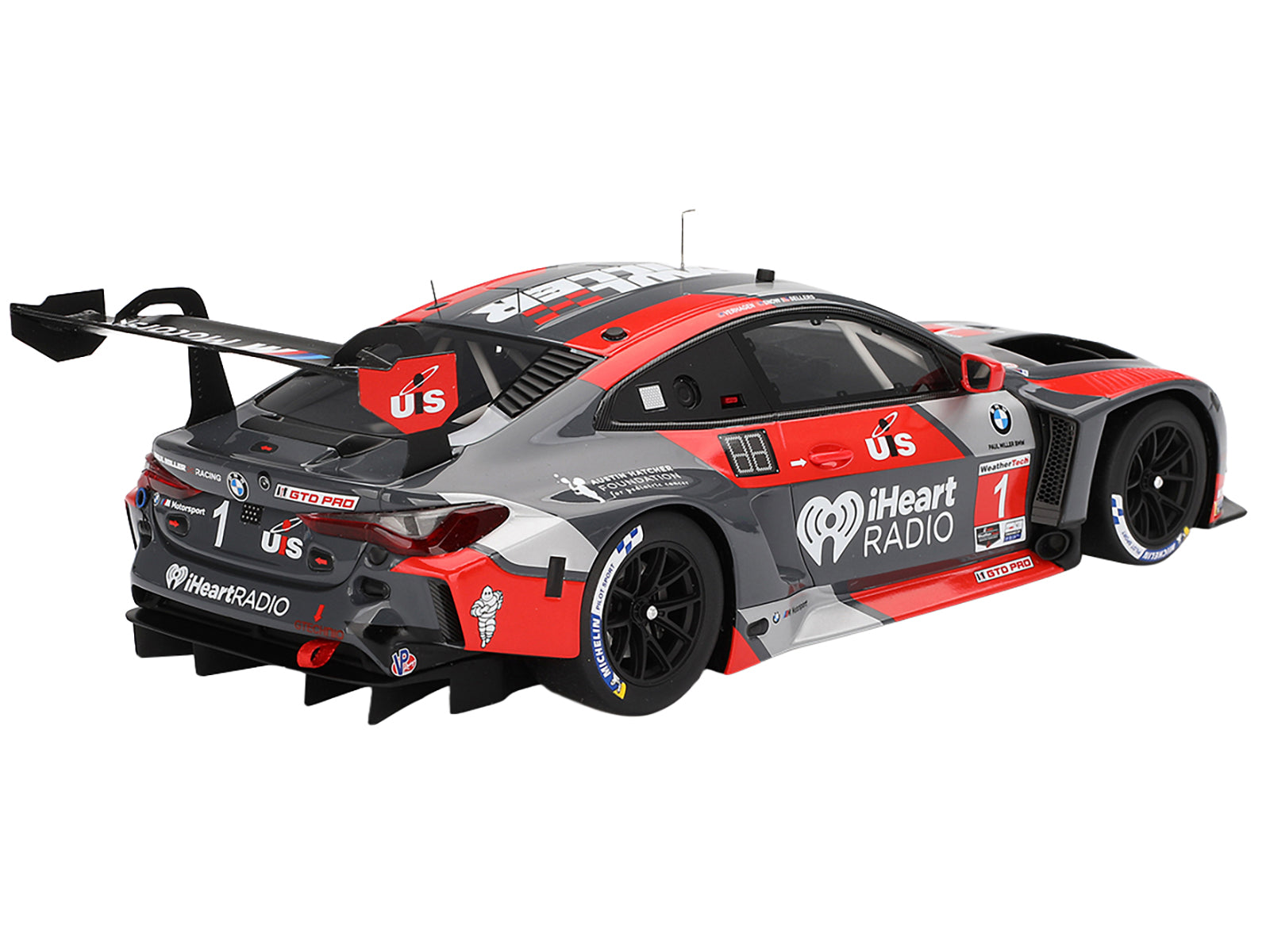BMW M4 GT3 #1 Bryan Sellers - Madison Snow - Neil Verhagen "Paul Miller Racing" "12 Hours of Sebring" (2024) 1/18 Model Car by Top Speed-DiecastModeler.com
