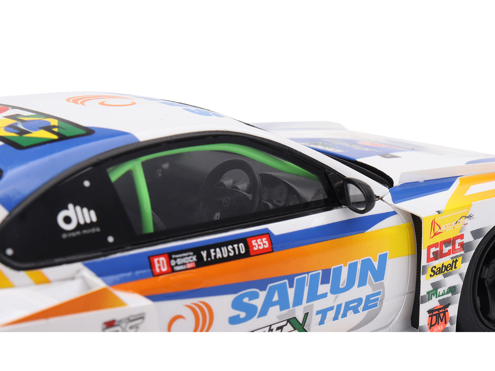Nissan LB-Super Silhouette S15 SILVIA #555 Yukio Fausto "Formula Drift Japan" (2023) 1/18 Model Car by Top Speed-DiecastModeler.com