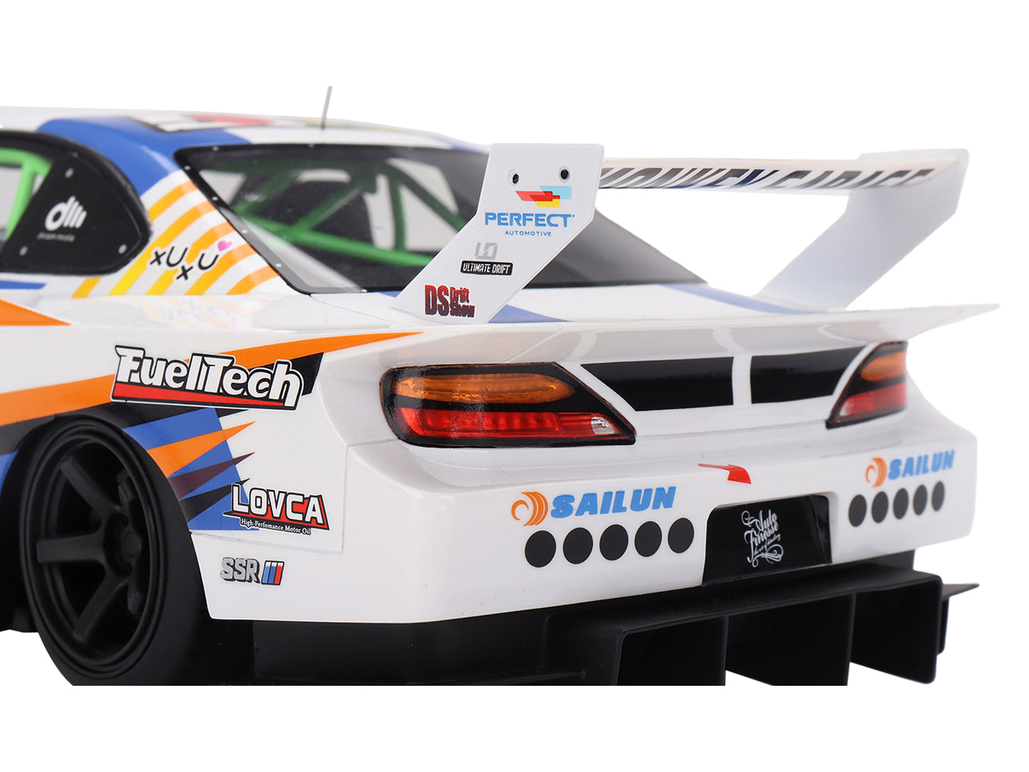 Nissan LB-Super Silhouette S15 SILVIA #555 Yukio Fausto "Formula Drift Japan" (2023) 1/18 Model Car by Top Speed-DiecastModeler.com
