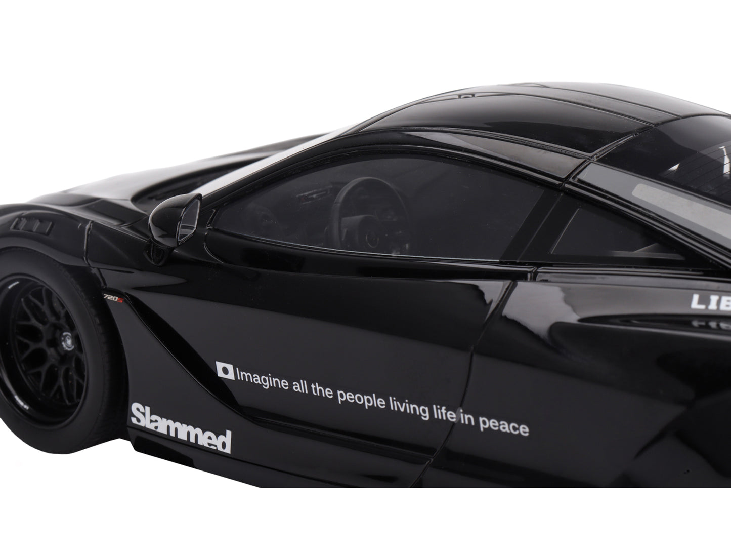 McLaren 720S "LB-Works" Black "Tokyo Auto Salon 2024" 1/18 Model Car by Top Speed