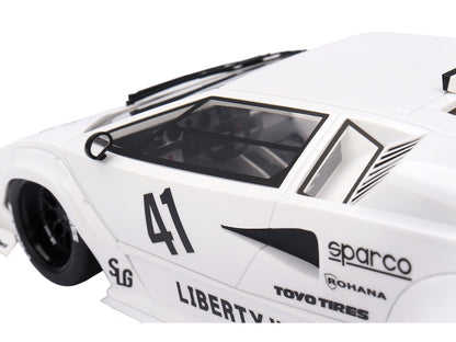 Lamborghini Countach LB-WORKS #41 White "2024 Tokyo Auto Salon" 1/18 Model Car by Top Speed