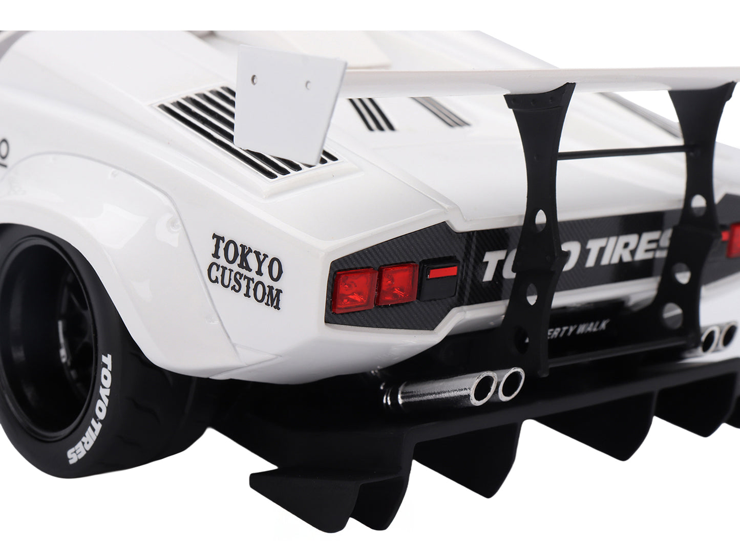 Lamborghini Countach LB-WORKS #41 White "2024 Tokyo Auto Salon" 1/18 Model Car by Top Speed