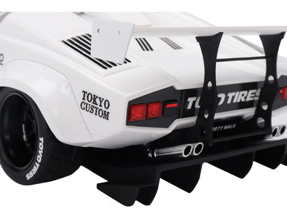Lamborghini Countach LB-WORKS #41 White "2024 Tokyo Auto Salon" 1/18 Model Car by Top Speed