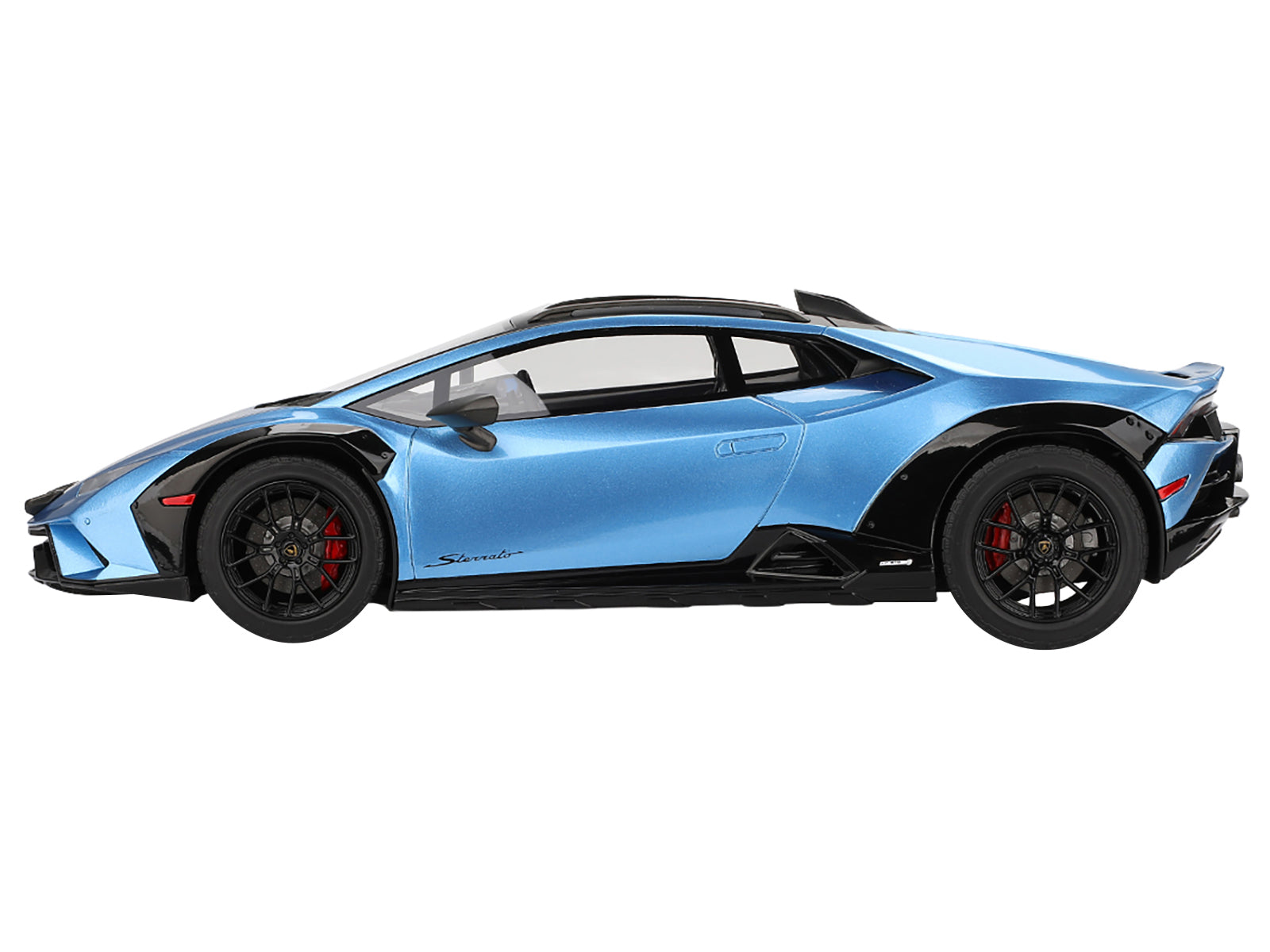 Lamborghini Huracan Sterrato Blu Aegir Blue Metallic with Matt Black Top 1/18 Model Car by Top Speed-DiecastModeler.com