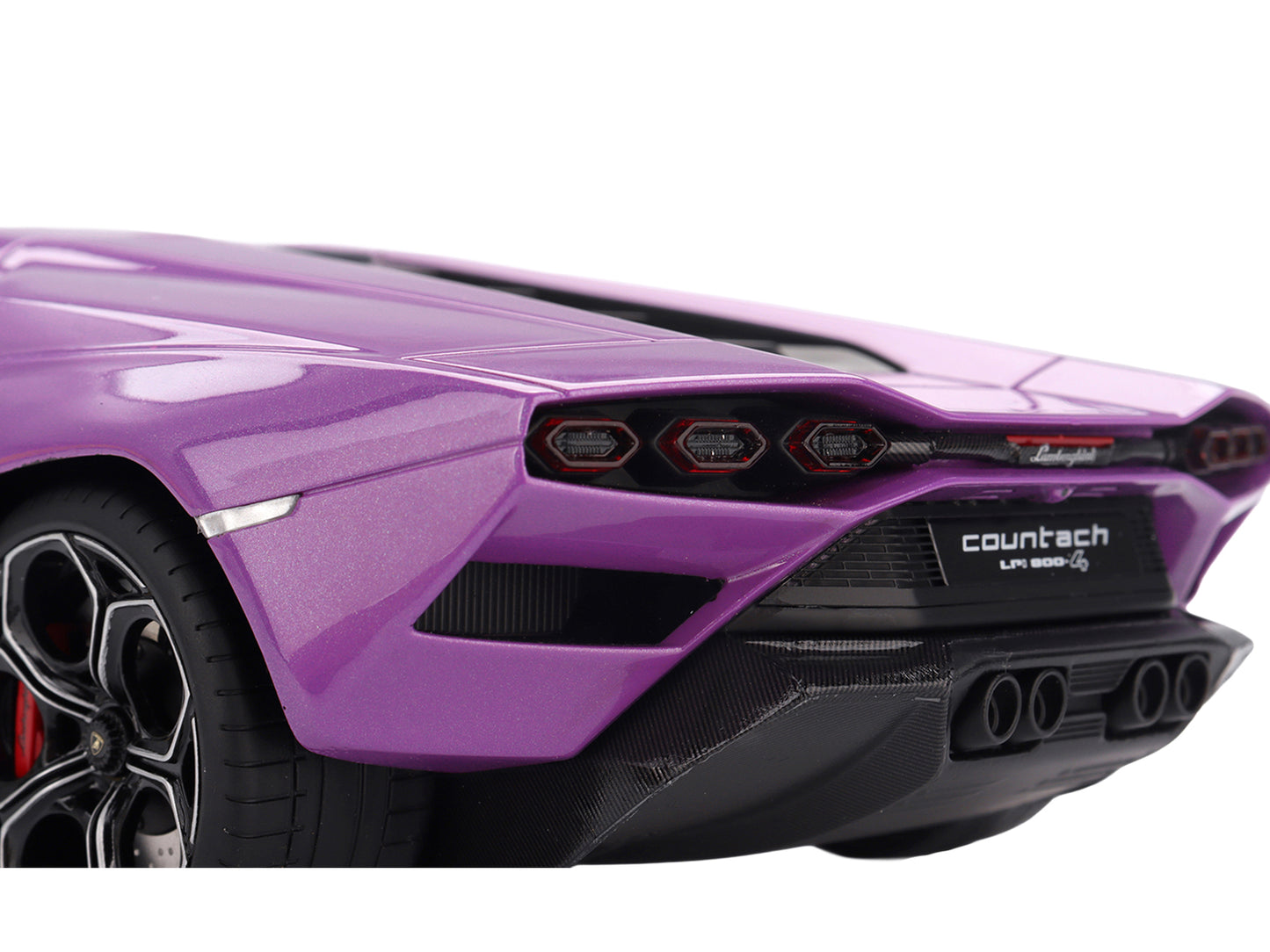 Lamborghini Countach LPI 800-4 Viola 30th Purple Metallic 1/18 Model Car by Top Speed