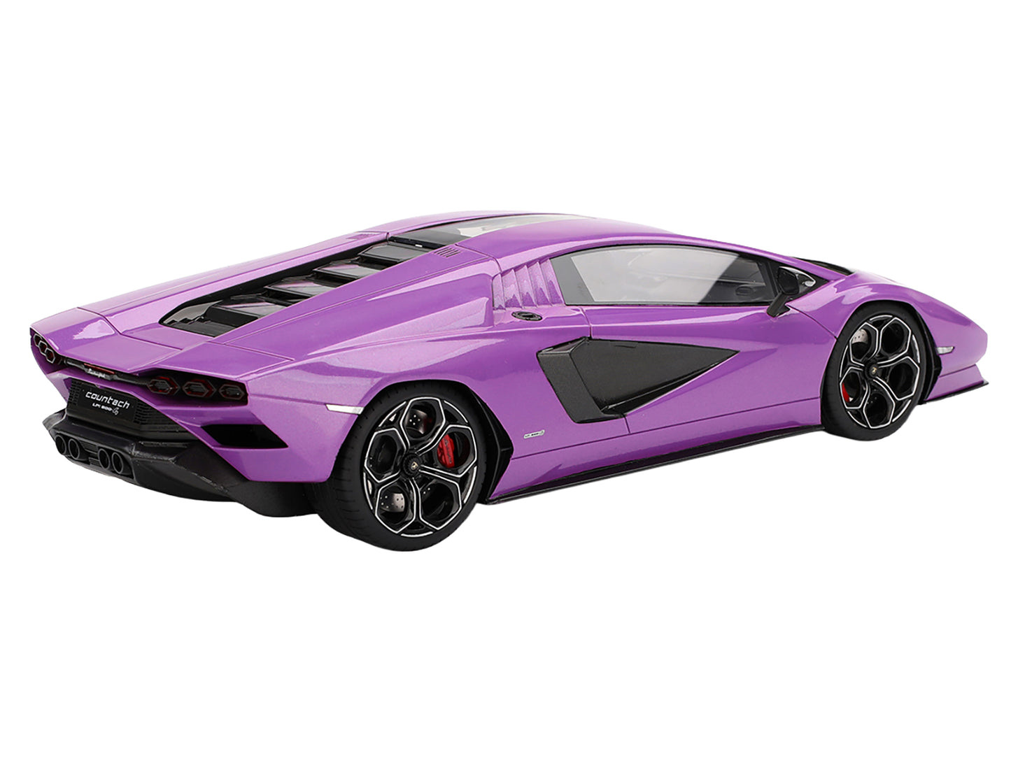 Lamborghini Countach LPI 800-4 Viola 30th Purple Metallic 1/18 Model Car by Top Speed