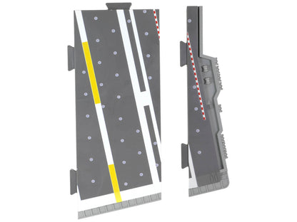 Grumman F-14B Tomcat Fighter Aircraft "VF-142 Ghostriders" and Section K of USS Enterprise (CVN-65) Aircraft Carrier Display Deck "Legendary F-14 Tomcat" Series 1/200 Diecast Model by Forces of Valor-DiecastModeler.com