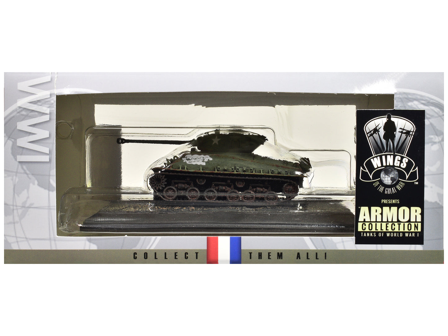 United States M4A3 Sherman Tank "Thunderbolt VII - WWII" United States Army "Armor Collection" Series 1/72 Model by Wings of the Great War-DiecastModeler.com
