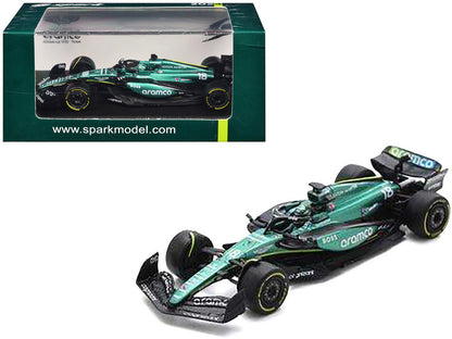Aston Martin AMR24 #18 Lance Stroll Formula One F1 "Saudi Arabian GP" (2024) 1/64 Diecast Model Car by Spark