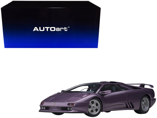 Lamborghini Diablo SE30 Jota Viola SE30 / Purple Metallic with Blue Interior 1/18 Model Car by Autoart-DiecastModeler.com