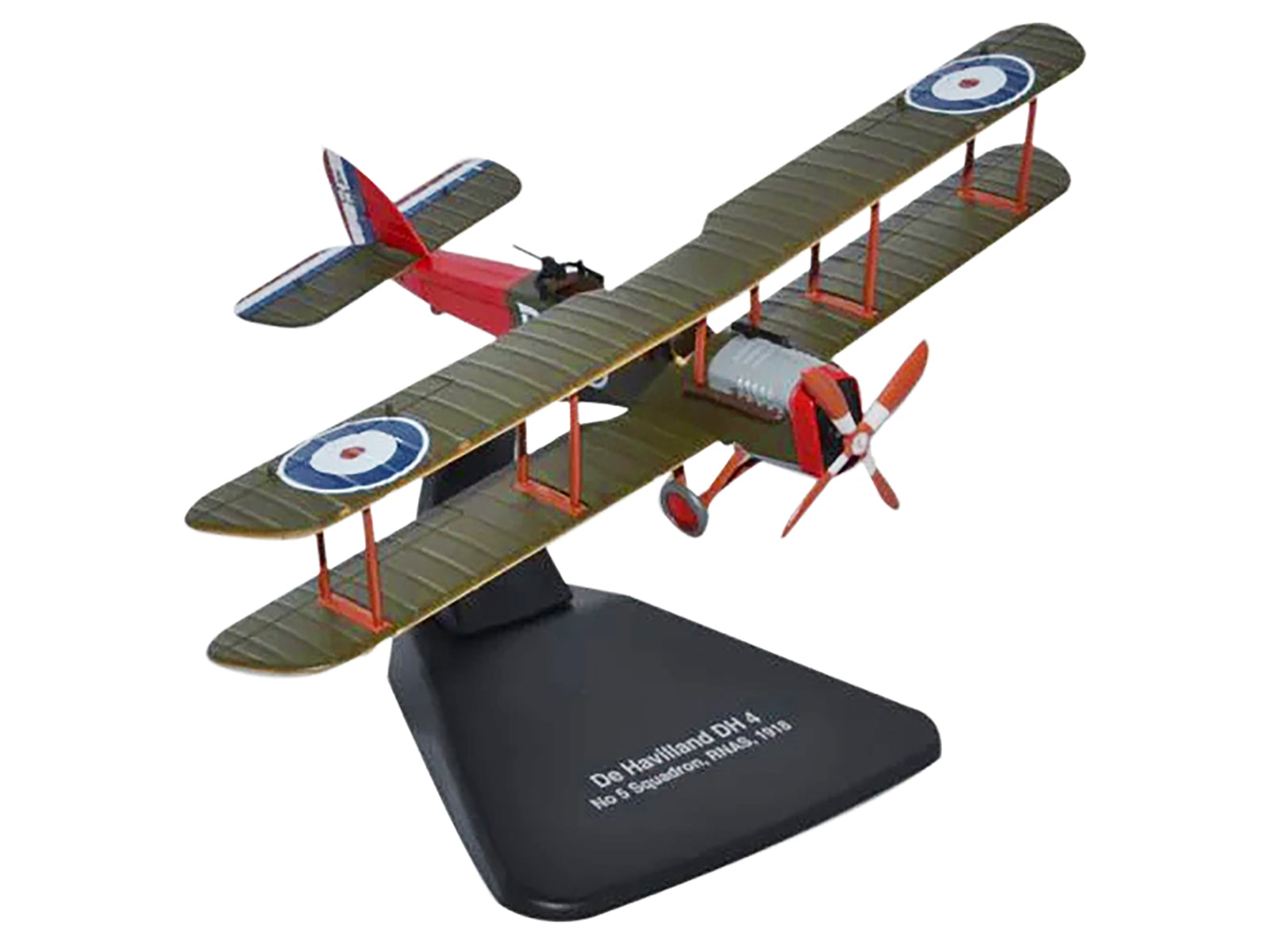 De Havilland DH4 Bomber Plane "5 Squadron Royal Naval Air Service" (1918) "Oxford Aviation" Series 1/72 Diecast Model Airplane by Oxford Diecast-DiecastModeler.com