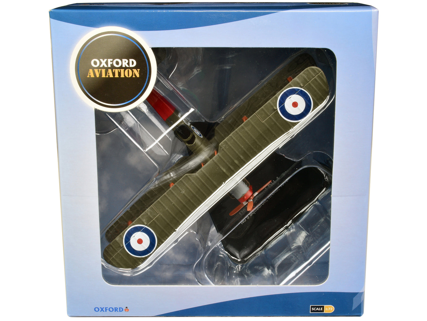 De Havilland DH4 Bomber Plane "5 Squadron Royal Naval Air Service" (1918) "Oxford Aviation" Series 1/72 Diecast Model Airplane by Oxford Diecast-DiecastModeler.com