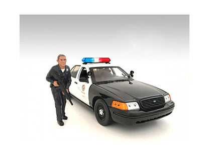 Police Officer II Figure For 1:18 Scale Models by American Diorama