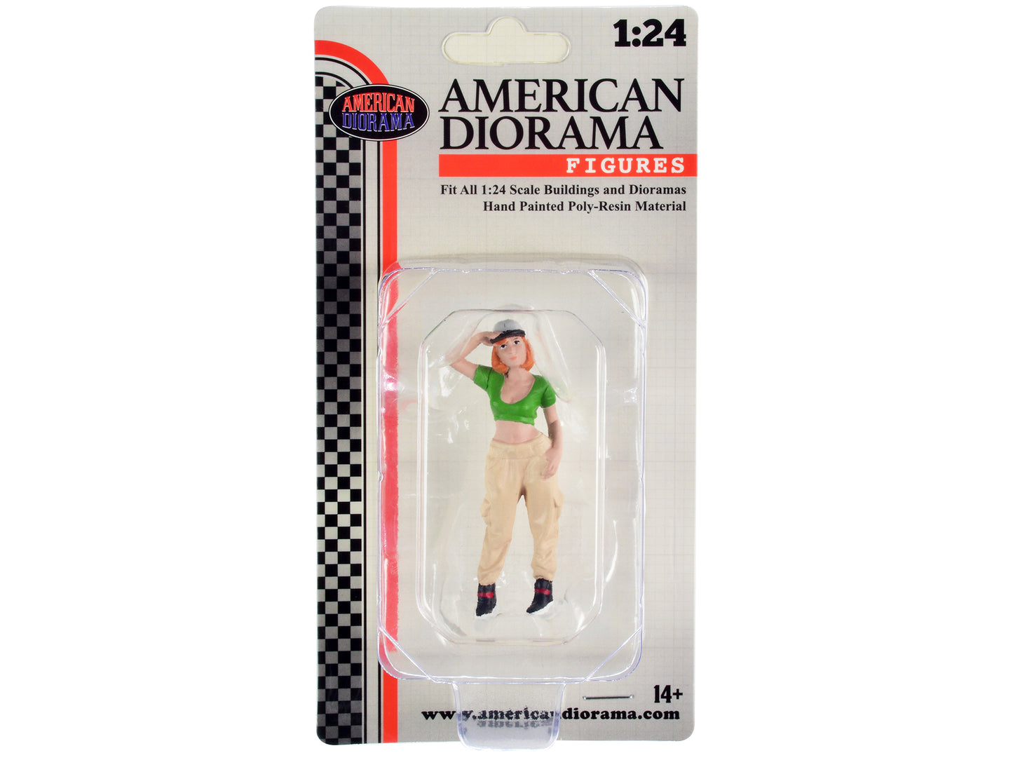 "Hip Hop Girls" Figure 1 for 1/24 Scale Models by American Diorama-DiecastModeler.com