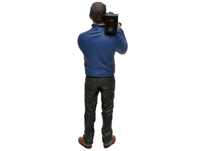 Camera Man Figurine I "Camera Crew" for 1/18 Scale Models by American Diorama-DiecastModeler.com